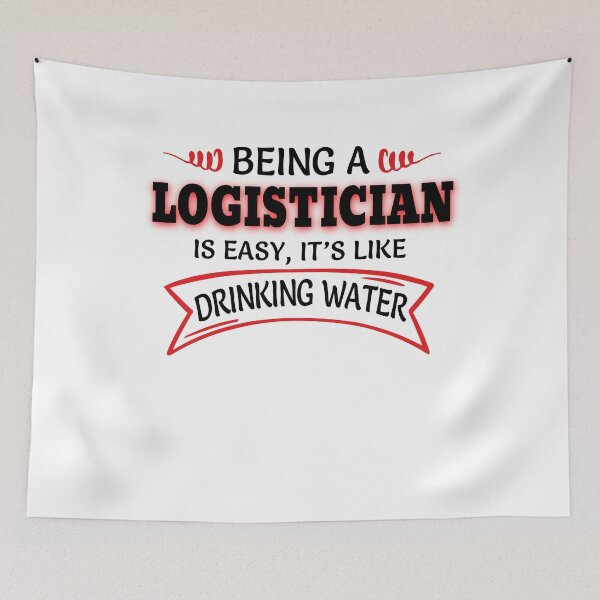Item preview, Being A LOGISTICIAN Is Easy Like Drinking Water designed and sold by Mouadox ★★★★★.