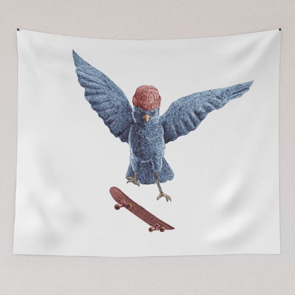 Item preview, Bird doing skateboard maneuver designed and sold by DiegoGurgell.