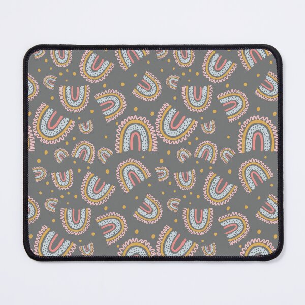 Item preview, cute boho rainbow pattern grey designed and sold by ArtInPi.