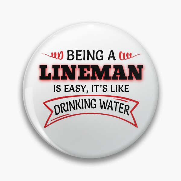 Item preview, Being A LINEMAN Is Easy Like Drinking Water designed and sold by Mouadox ★★★★★.