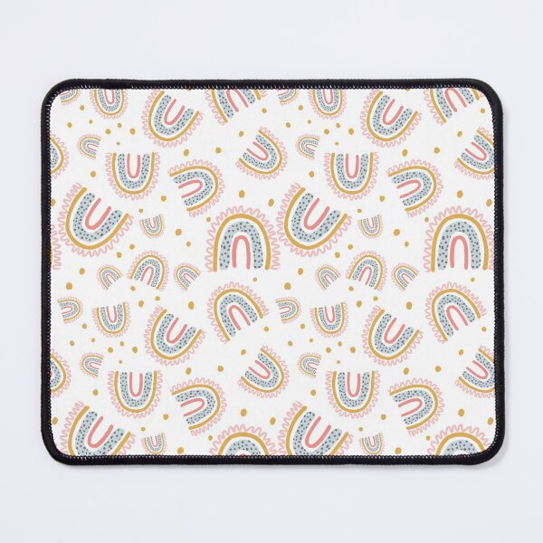 Item preview, cute boho rainbow pattern white designed and sold by ArtInPi.