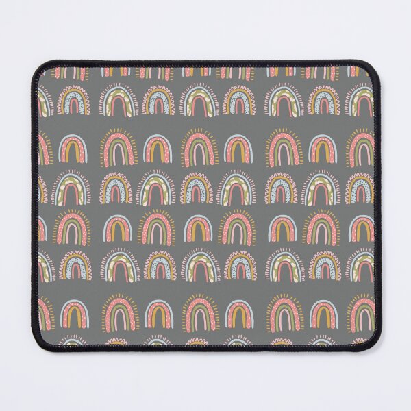 Item preview, cute boho rainbow pattern grey designed and sold by ArtInPi.