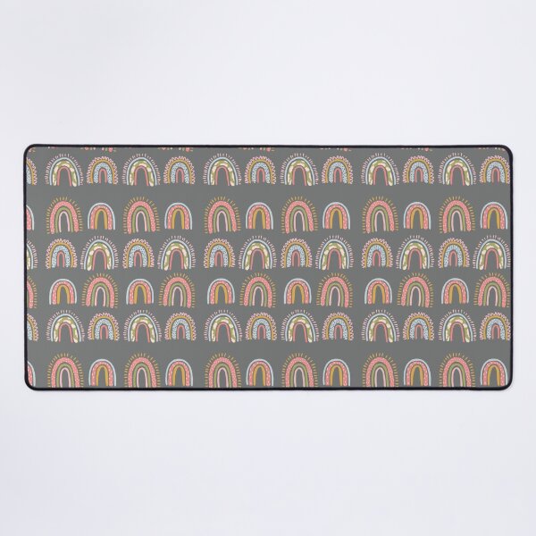 Item preview, cute boho rainbow pattern grey designed and sold by ArtInPi.