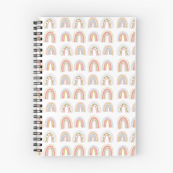 Item preview, cute boho rainbow pattern white designed and sold by ArtInPi.
