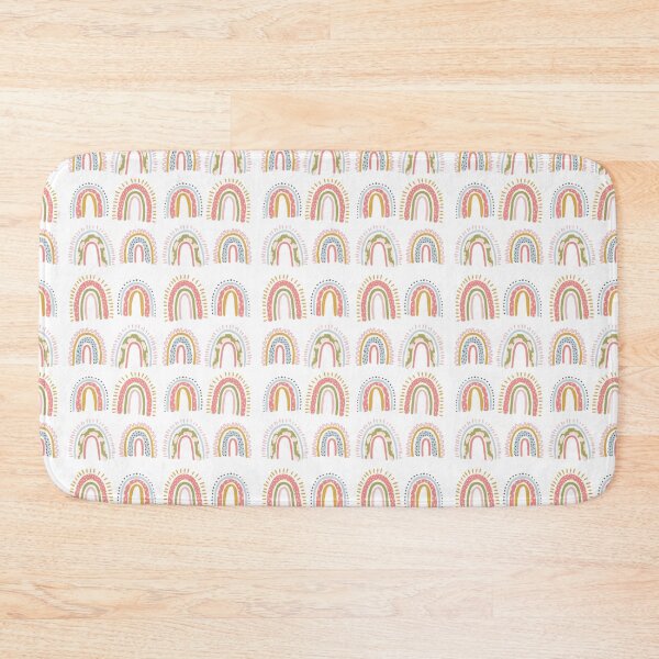 Item preview, cute boho rainbow pattern white designed and sold by ArtInPi.