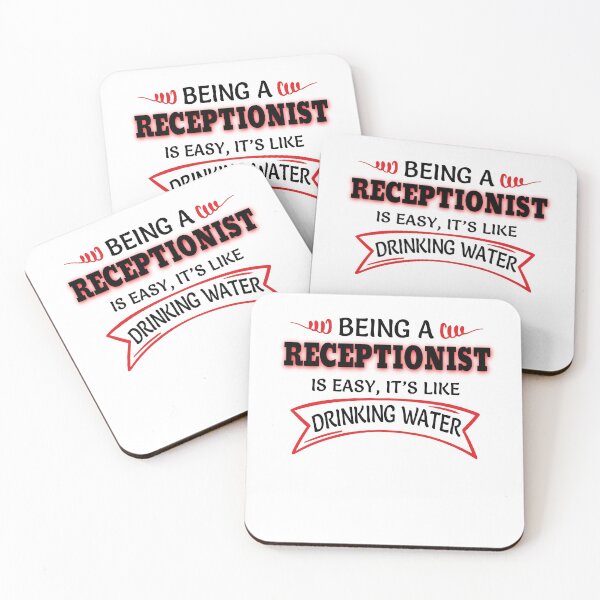 Item preview, Being A RECEPTIONIST Is Easy Like Drinking Water designed and sold by Mouadox ★★★★★.