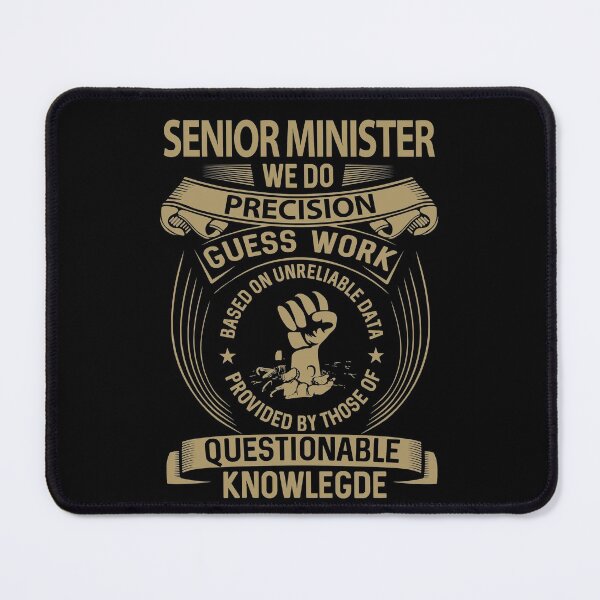 Item preview, Senior Minister T Shirt - We Do Precision Job Gift Item Tee designed and sold by natalinedk.