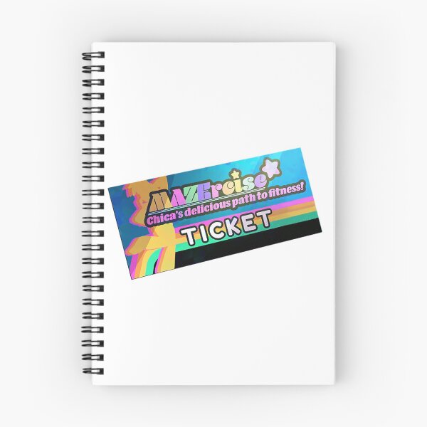 Item preview, FNAF Security Breach Mazersice ticket designed and sold by -Momen-.