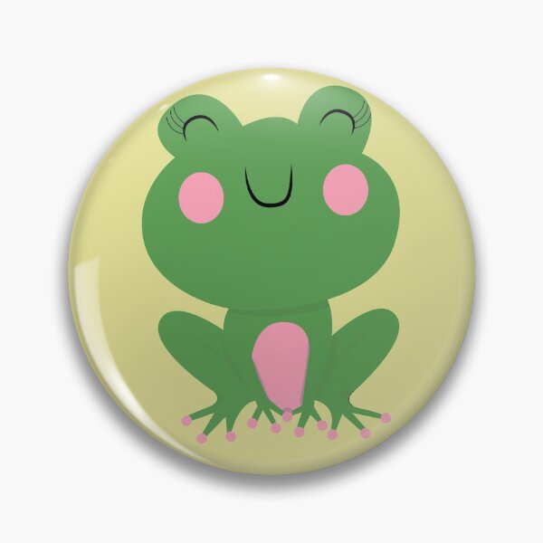 Item preview, Green Kawaii Frog Pattern designed and sold by Trinket-Trickster.