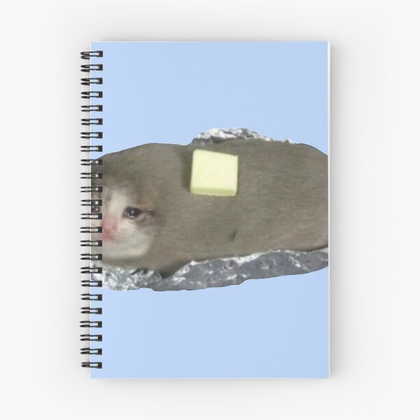 Item preview, Cyring Cat Meme - Baked Potato Edition designed and sold by Kerstinbeyer.