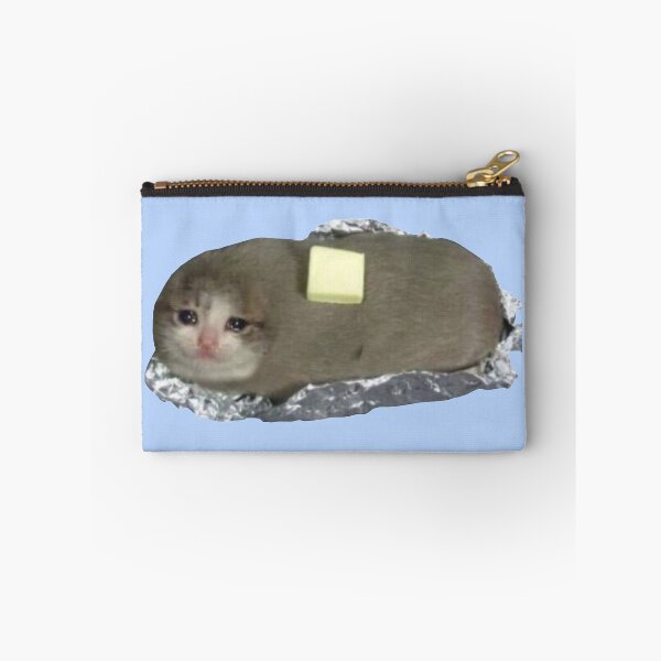 Item preview, Cyring Cat Meme - Baked Potato Edition designed and sold by Kerstinbeyer.