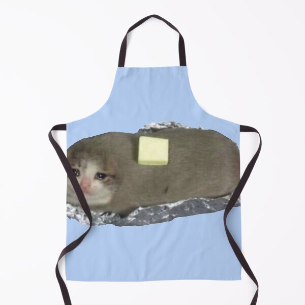 Item preview, Cyring Cat Meme - Baked Potato Edition designed and sold by Kerstinbeyer.
