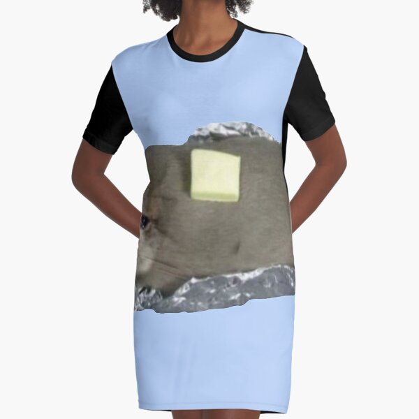 Cyring Cat Meme - Baked Potato Edition Graphic T-Shirt Dress