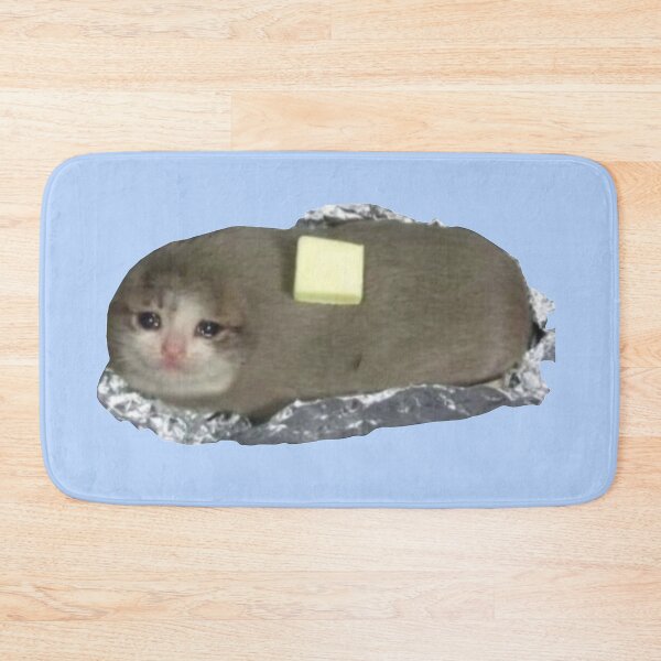Item preview, Cyring Cat Meme - Baked Potato Edition designed and sold by Kerstinbeyer.