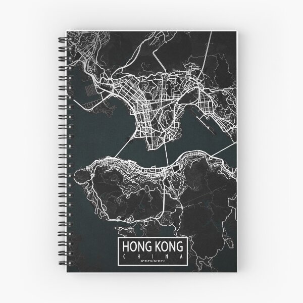 Item preview, Hong Kong City Map of China - Dark designed and sold by deMAP.