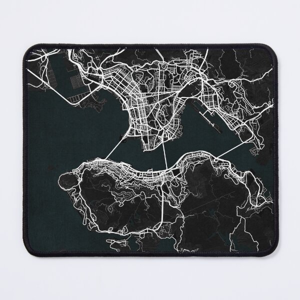 Item preview, Hong Kong City Map of China - Dark designed and sold by deMAP.
