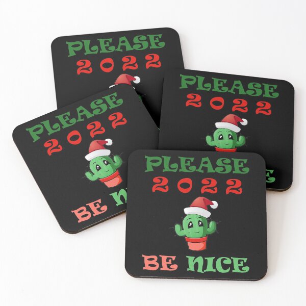 Item preview, Please 2022 Be Nice - Happy New Year Cactus Santa Hat designed and sold by smailjr.