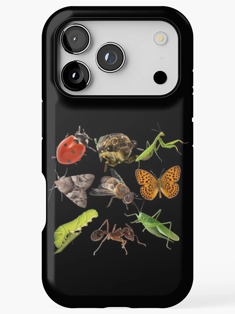 Thumbnail 1 of 4, iPhone Case, Native Insects In A Row Colorful Design designed and sold by EarthArtDesigns.