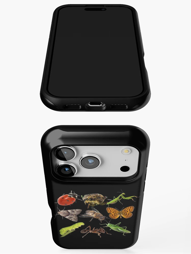 Thumbnail 3 of 4, iPhone Case, Native Insects In A Row Colorful Design designed and sold by EarthArtDesigns.