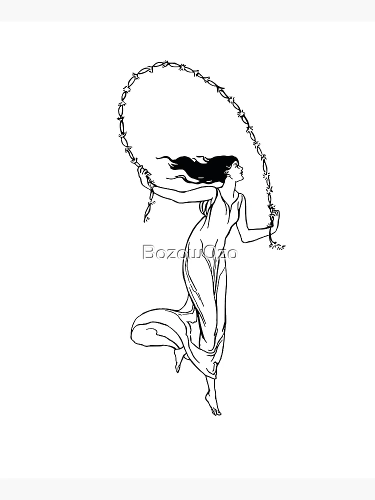 Thumbnail 6 of 6, Apron, Skip Rope Lady designed and sold by Bozow0zo.