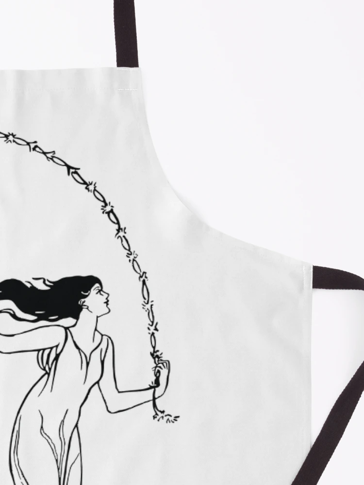 Thumbnail 3 of 6, Apron, Skip Rope Lady designed and sold by Bozow0zo.