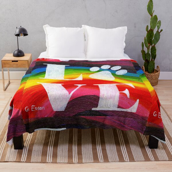 Item preview, Rainbow Love With Paw Print designed and sold by Genevieve Esson.