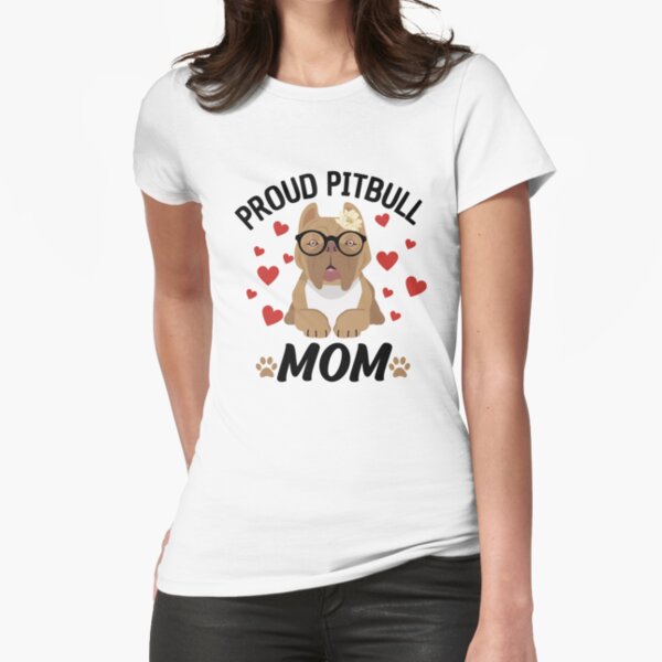 Proud Pitbull Mom Pitbull Mama Shirt & Tank Top 