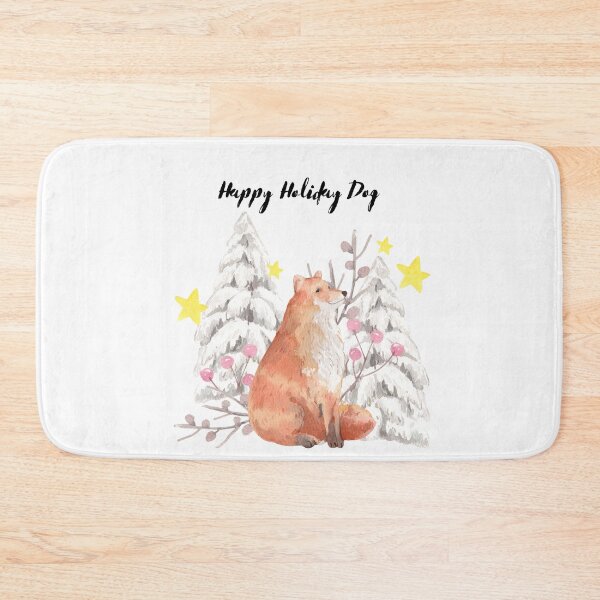 Item preview, Happy Holiday Dog walk in the snow designed and sold by marwan elsaeed.