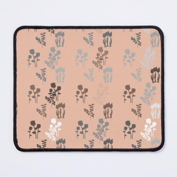 Item preview, Beige Flower Silhouettes designed and sold by Poetic Patterns Studio.