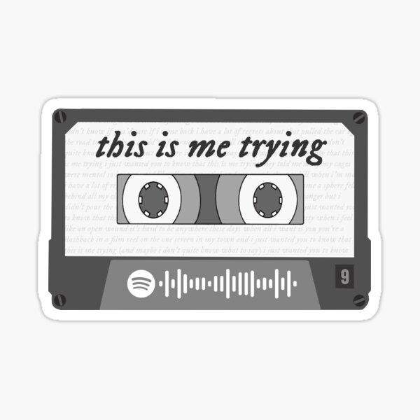 this is me trying cassette tape Sticker