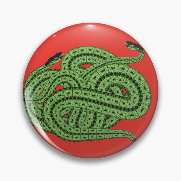 Item preview, Two Slithering Green Snakes Reptiles designed and sold by Anna Lemos.