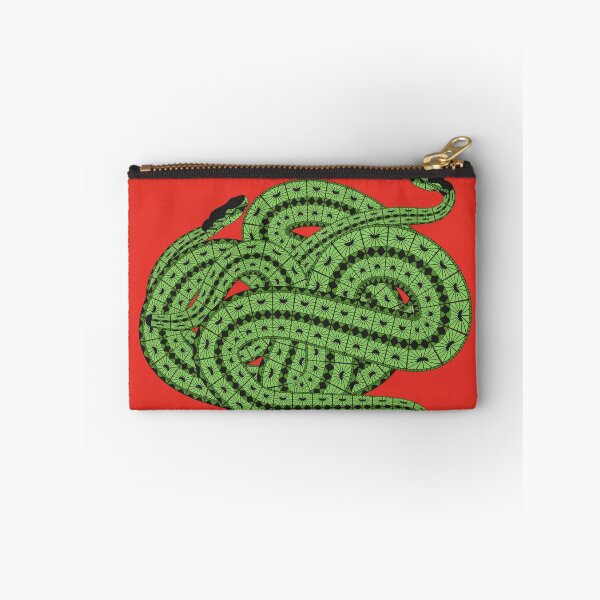 Item preview, Two Slithering Green Snakes Reptiles designed and sold by Anna Lemos.