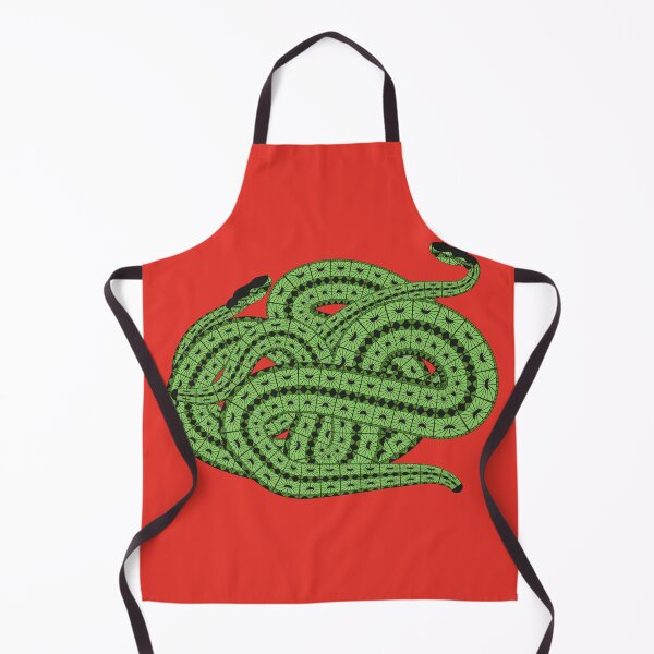 Item preview, Two Slithering Green Snakes Reptiles designed and sold by Anna Lemos.