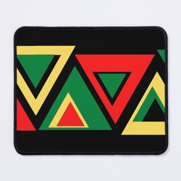 Item preview, KENTE INSPIRED TRIANGLES - BLACK designed and sold by HillTopView.