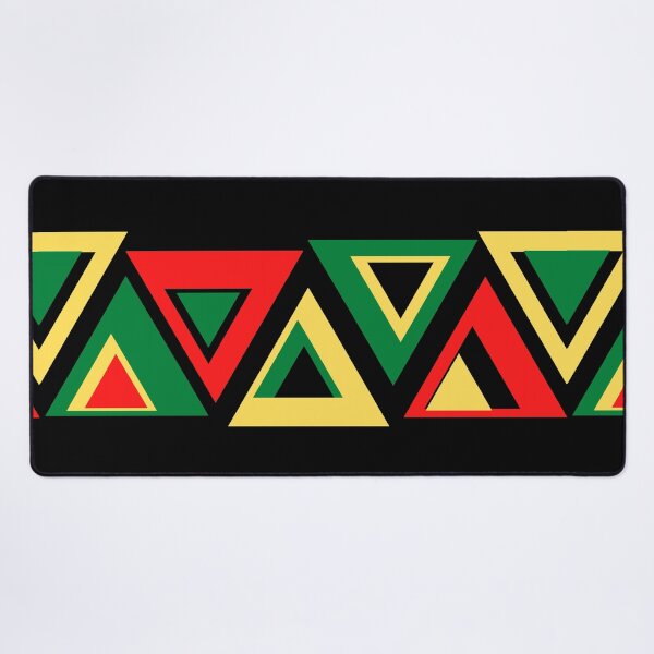 Item preview, KENTE INSPIRED TRIANGLES - BLACK designed and sold by HillTopView.