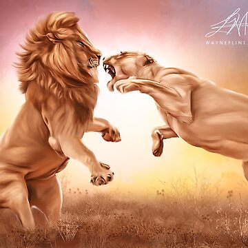 Artwork thumbnail, Digital Lion Talk by wayneflint