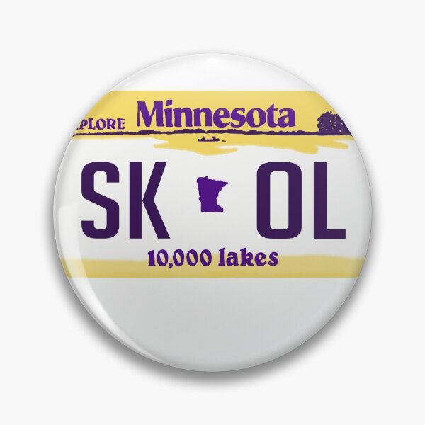Artikelvorschau, Vikings 'Skol' Minnesota Nummernschild entworfen und verkauft von Becca Miller.