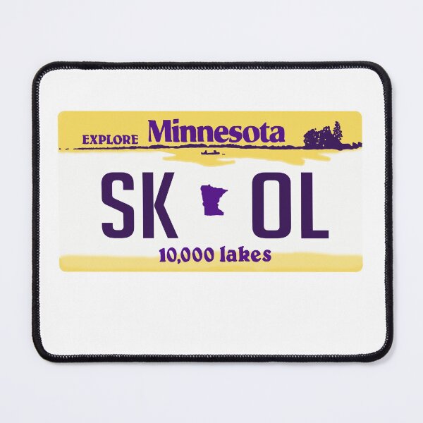 Item preview, Vikings 'Skol' Minnesota License Plate designed and sold by Becca Miller.