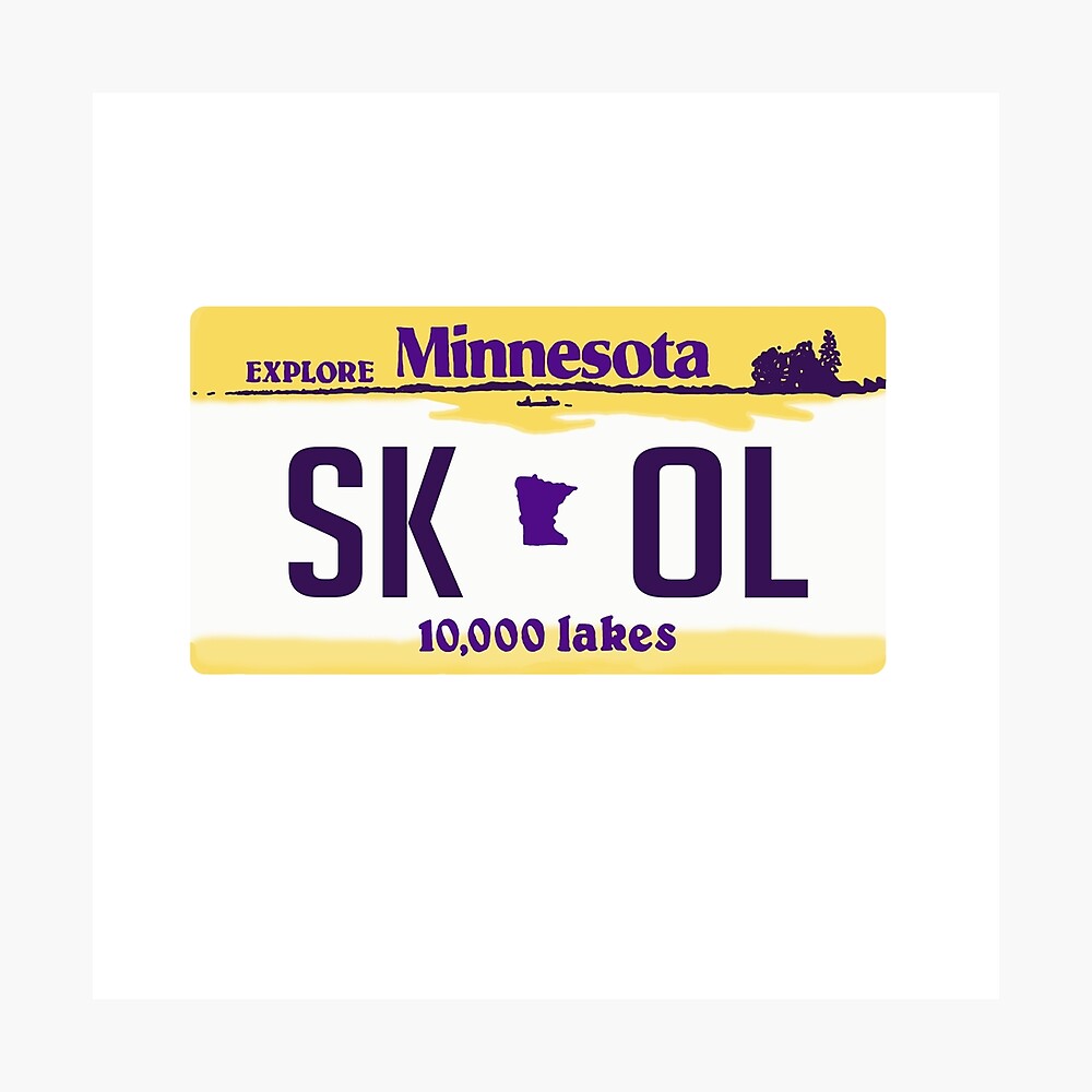 Skol! Vikings unveils specialty license plate