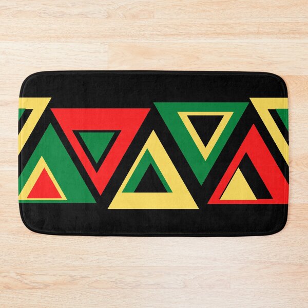 Item preview, KENTE INSPIRED TRIANGLES - BLACK designed and sold by HillTopView.