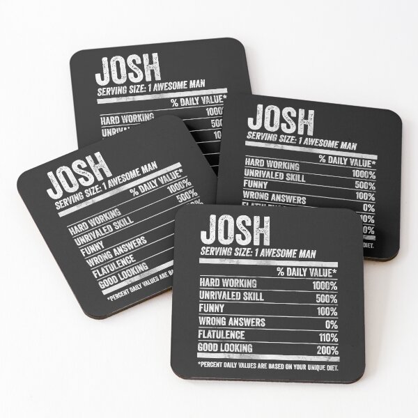 Item preview, Mens Josh Nutrition Personalized Name Shirt Funny Name Facts T-Shirt designed and sold by King7778.
