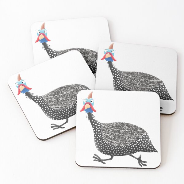 Item preview, Funny guineafowl cartoon illustration designed and sold by FrogFactory.