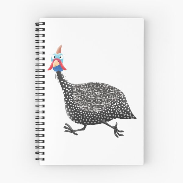 Item preview, Funny guineafowl cartoon illustration designed and sold by FrogFactory.