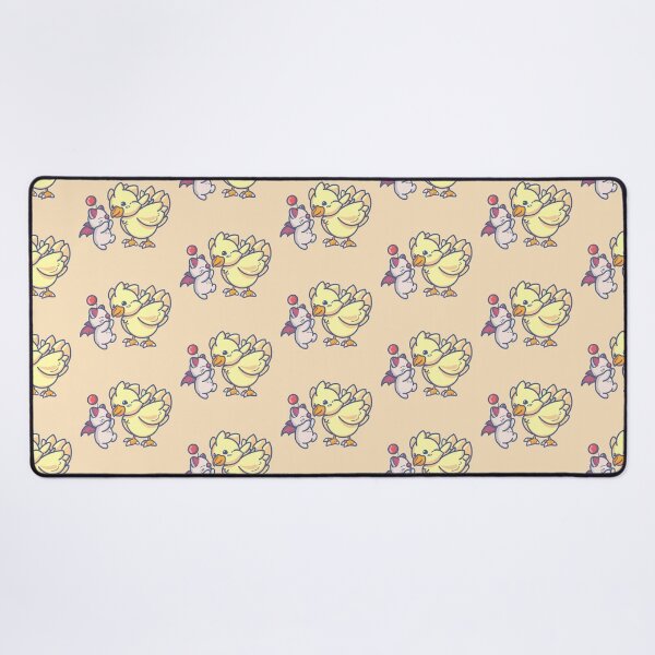 Vista previa del artículo con la obra «FFXIV: Moogle y Chocobo», diseñado y vendido por Airi Creative.