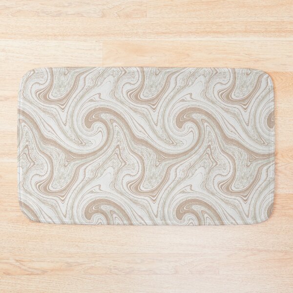 Item preview, Tan And White Shower Curtain, Marble, Swirl Lines, Beige tan designed and sold by graphic-genie.
