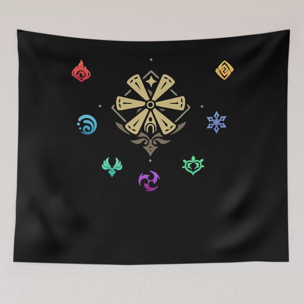 Item preview, Genshin impact elements impact Classic T-Shirt.png designed and sold by RichardEstelow.