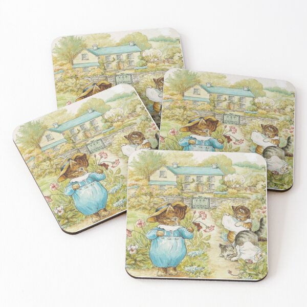 Item preview, Beatrix Potter Tom Kitten Kittens in Garden Illustration  designed and sold by Pinkmagenta.
