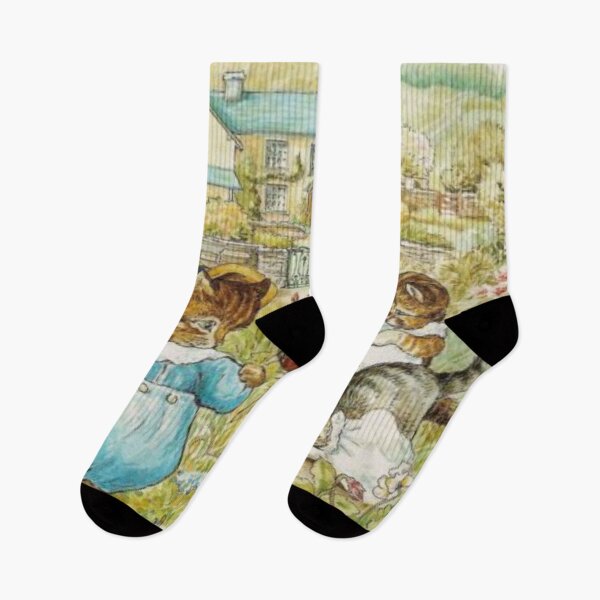Item preview, Beatrix Potter Tom Kitten Kittens in Garden Illustration  designed and sold by Pinkmagenta.