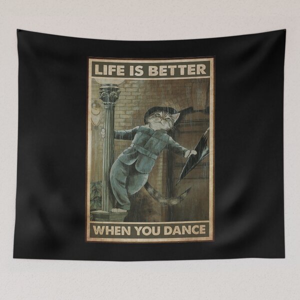 Item preview, Cat Life Is Better When You Dance  designed and sold by SimonsonNuala.
