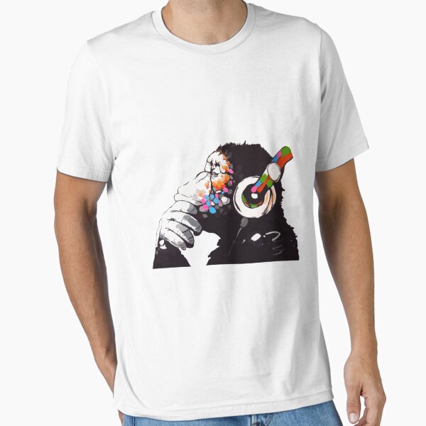 Item preview, BANKSY DJ Monkey Thinker designed and sold by BraidenRivers.